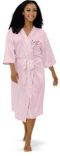 Load image into Gallery viewer, The Beautiful Chaos Embroidered Satin Blend Robe 