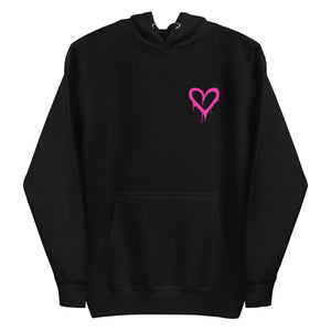 The Beautiful Chaos Icon Hoodie - Black + Neon Pink