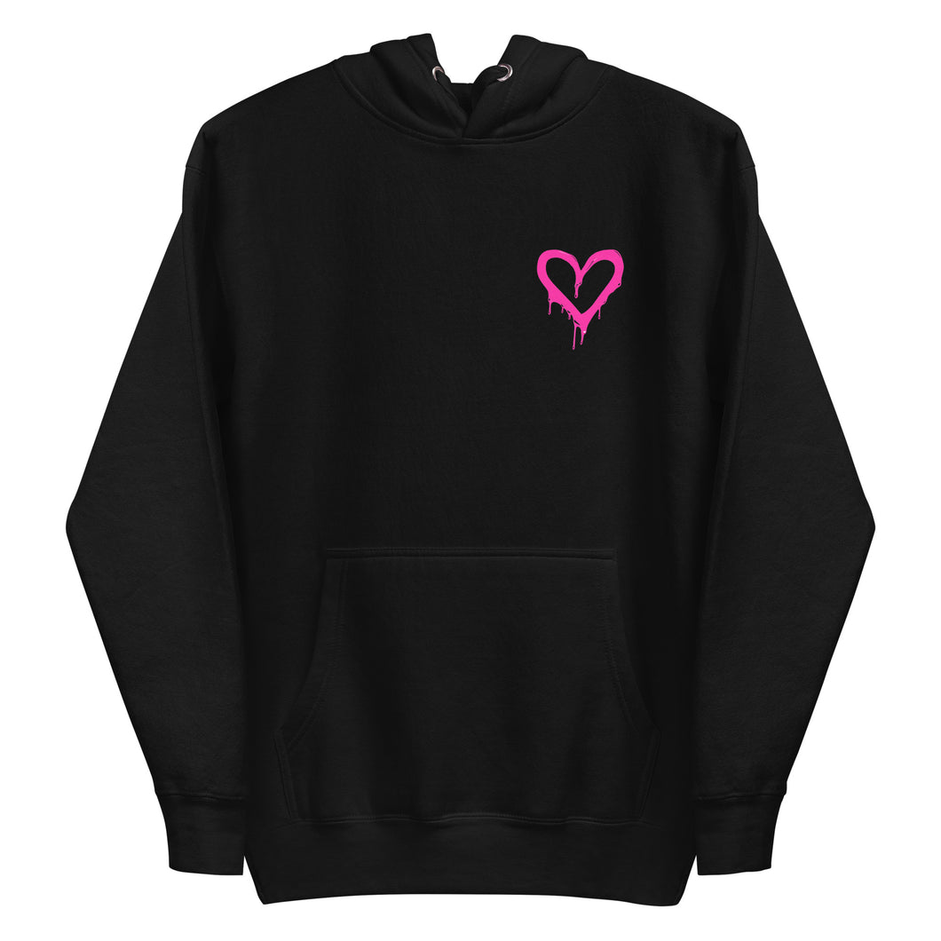 The Beautiful Chaos Icon Hoodie - Black + Neon Pink