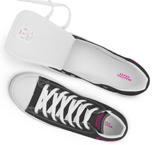 Load image into Gallery viewer, The Beautiful Chaos Icon Women’s High Tops - Black // Neon Pink