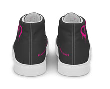 Load image into Gallery viewer, The Beautiful Chaos Icon Women’s High Tops - Black // Neon Pink