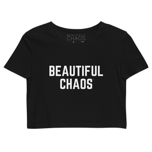 The Beautiful Chaos Iconic Crop Top - Black // White