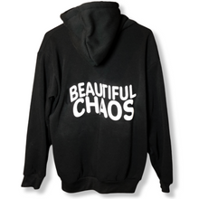 Load image into Gallery viewer, The Beautiful Chaos Impact Eco-Hoodie - Black x White