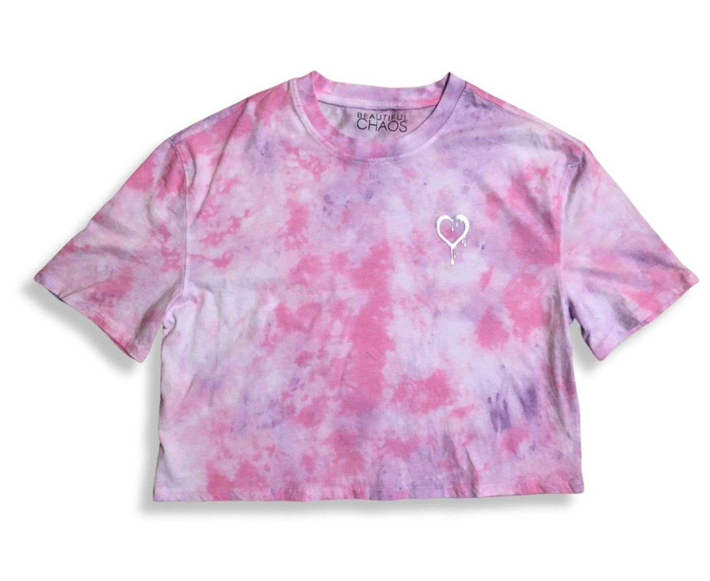 Iridescence x Silver Icon Loose Fit Crop Tee - Beautiful Chaos®