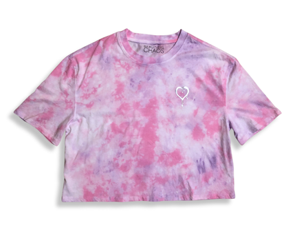 Iridescence x Silver Icon Loose Fit Crop Tee - Beautiful Chaos®