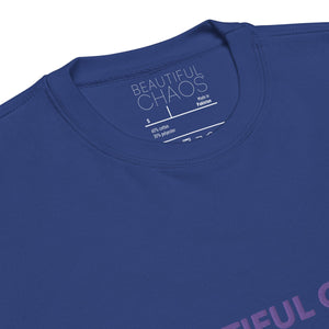 Beautiful Chaos Legacy Embroidered Sweater - Royal // Lavender