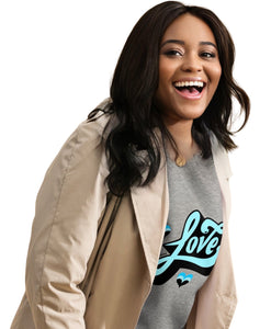 BeautifulChaosMarlTurquoiseLOVESweaterModel