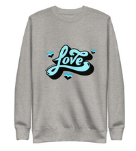 Load image into Gallery viewer, BeautifulChaosMarlTurquoiseLOVESweaterFront