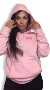 The Beautiful Chaos Impact Hoodie - Baby Pink + Neon