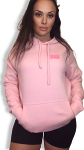 The Beautiful Chaos Impact Hoodie - Baby Pink + Neon 