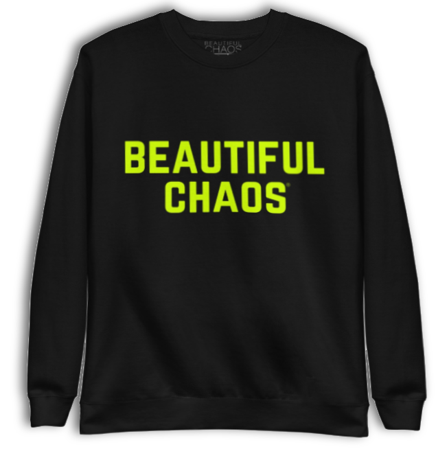 Beautiful Chaos Neon Lights Sweater - Black + Lime - Beautiful Chaos™