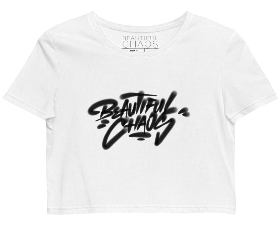 The Beautiful Chaos®  Graffiti Essential Organic Crop Top - Beautiful Chaos™