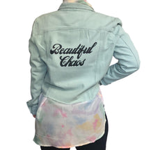 Load image into Gallery viewer, Raw Edge Crop Denim Jacket - Beautiful Chaos®