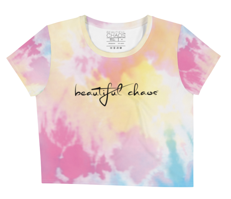 The Highest Highs Beautiful Chaos Tie Dye Crop Tee - Beautiful Chaos®