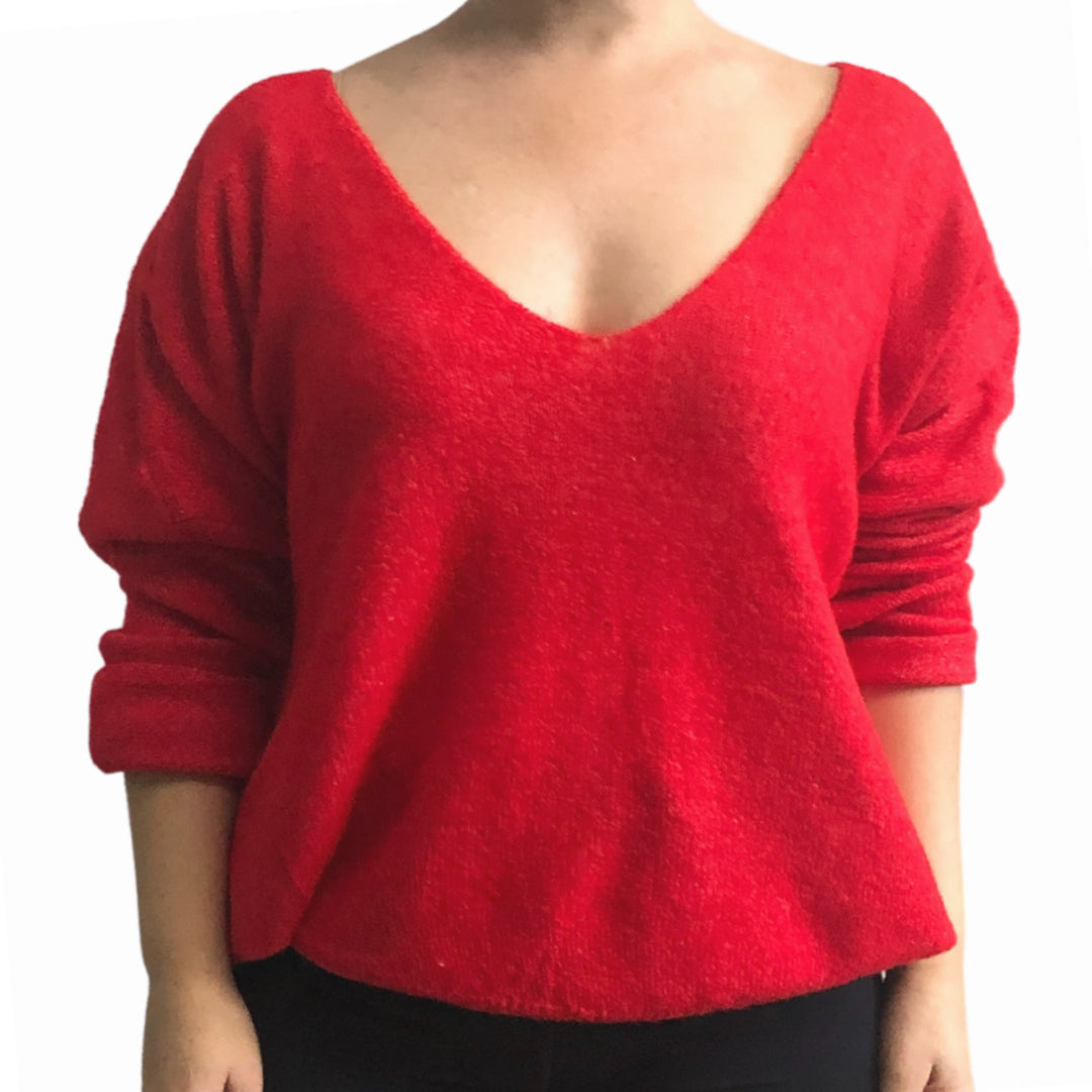 Beautiful Chaos V-Neck Wool Blend Sweater