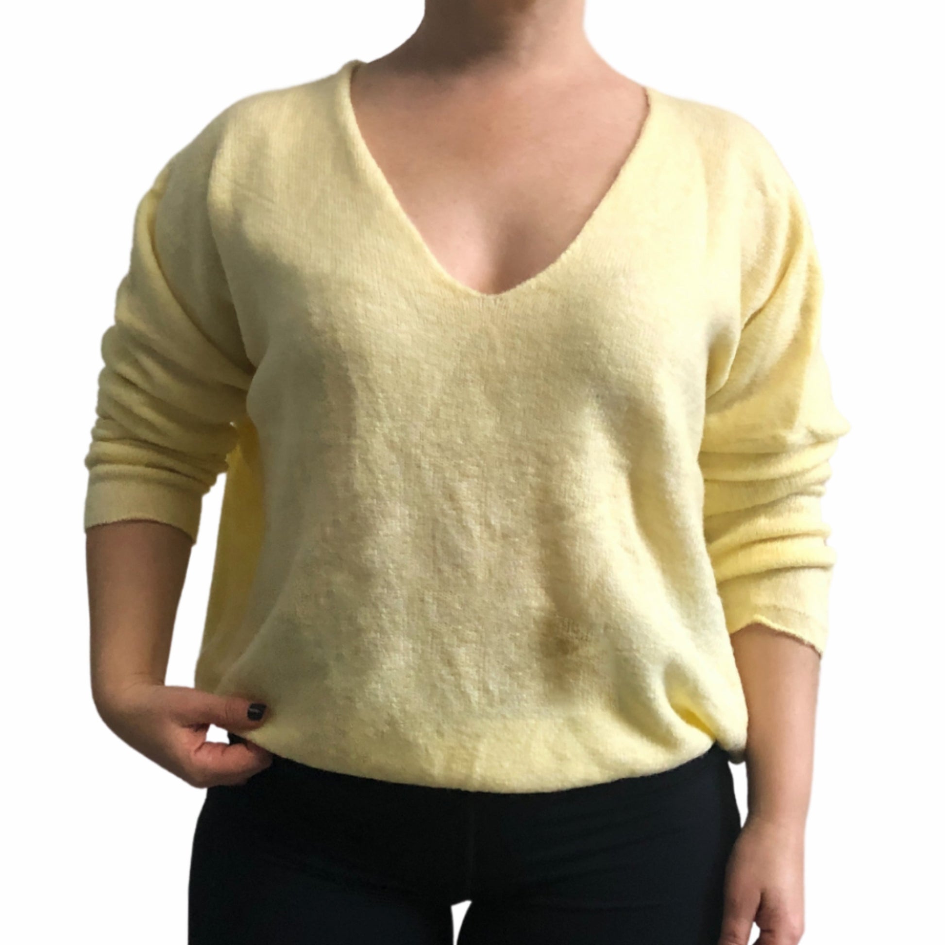 Beautiful Chaos V-Neck Wool Blend Sweater