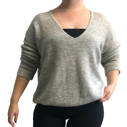 Beautiful Chaos V-Neck Wool Blend Sweater