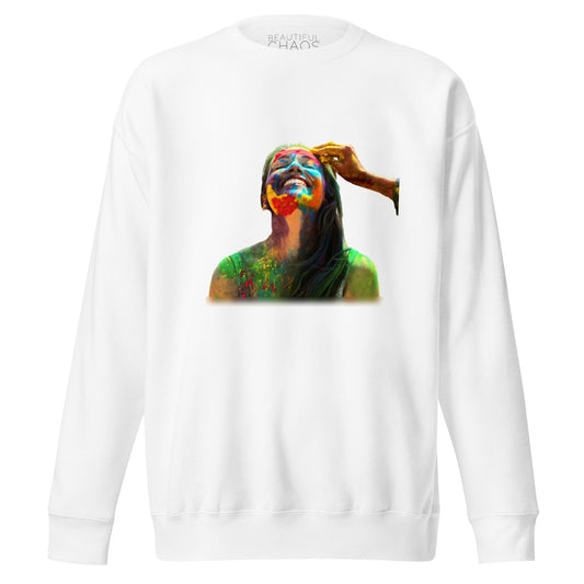 Beautiful Chaos x Holi Festival x  JTM Premium Sweatshirt - White