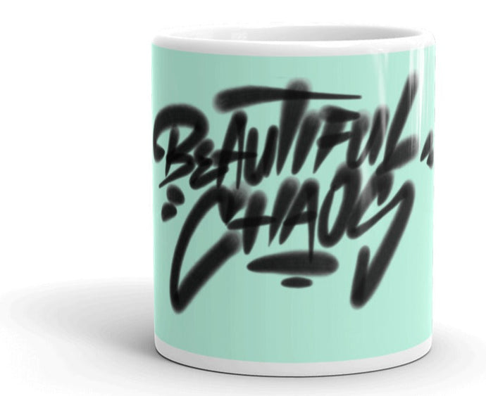 TheBeautifulChaosCannonGraffitiMug-HummingbirdBlue