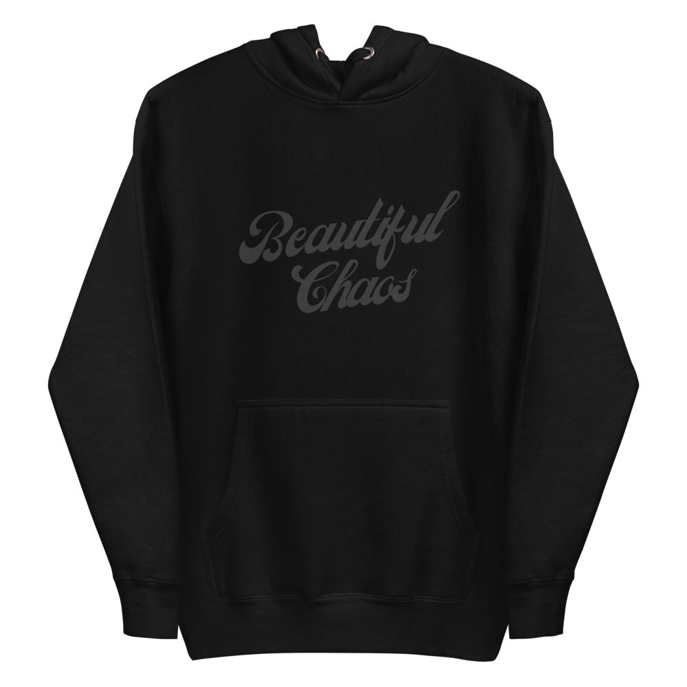 The Beautiful Chaos Classic Hoodie - Black on Black