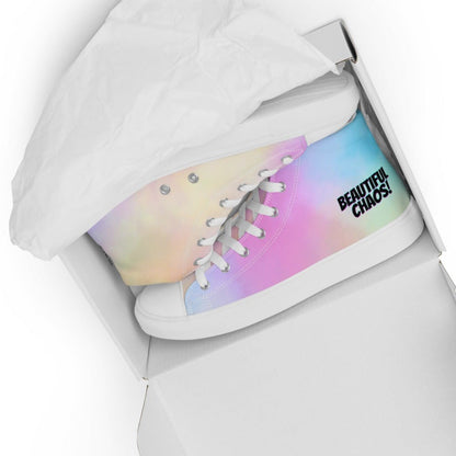 TheBeautifulChaosCottonCandySkiesYouthHighTopCanvasShoesUnboxing