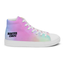 Load image into Gallery viewer, The Beautiful Chaos Cotton Candy Skies Youth High Top Canvas Shoes - Beautiful Chaos™
