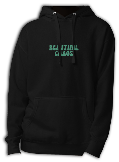 The Beautiful Chaos Fueled On Happiness Hoodie - Black//Forest - Beautiful Chaos™
