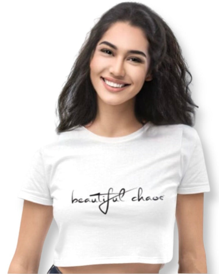 The Beautiful Chaos® Go With The Flow Women’s Crop Tee - Beautiful Chaos