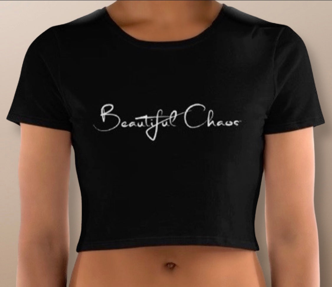 The Beautiful Chaos®  Just Go With The Flow Women’s Crop Tee - Beautiful Chaos™