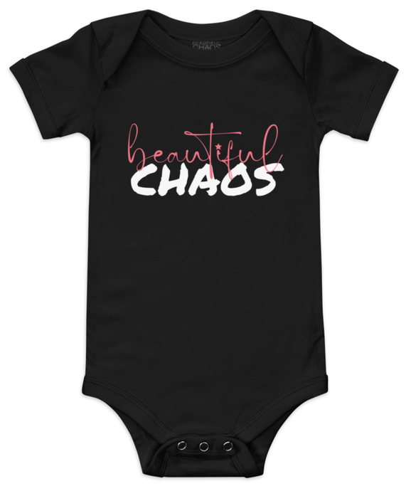 The Beautiful Chaos Rocker Onesie - Black