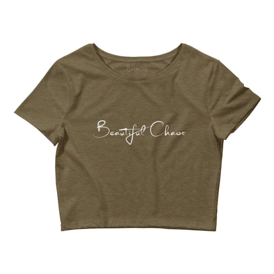 The Beautiful Chaos®  Just Go With The Flow Women’s Crop Tee - Beautiful Chaos™