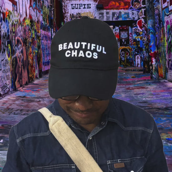Beautiful Chaos Flocked Baseball Cap