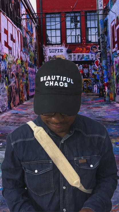 Beautiful Chaos Flocked Baseball Cap