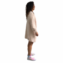 Load image into Gallery viewer, Beautiful Chaos Wool Blend Faux Fur Cardi - Blush