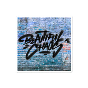 The Beautiful Chaos Cannon & Bricks Graffiti Sticker - Slow Blue - Beautiful Chaos™