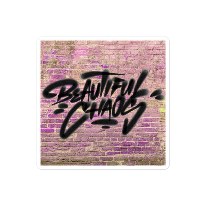 The Beautiful Chaos Cannon & Bricks Graffiti Sticker - Peach Sublime - Beautiful Chaos™