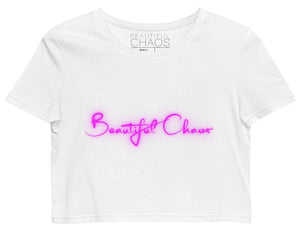 The Beautiful Chaos Neon Lights Eco-Friendly Organic Crop Top - Beautiful Chaos™