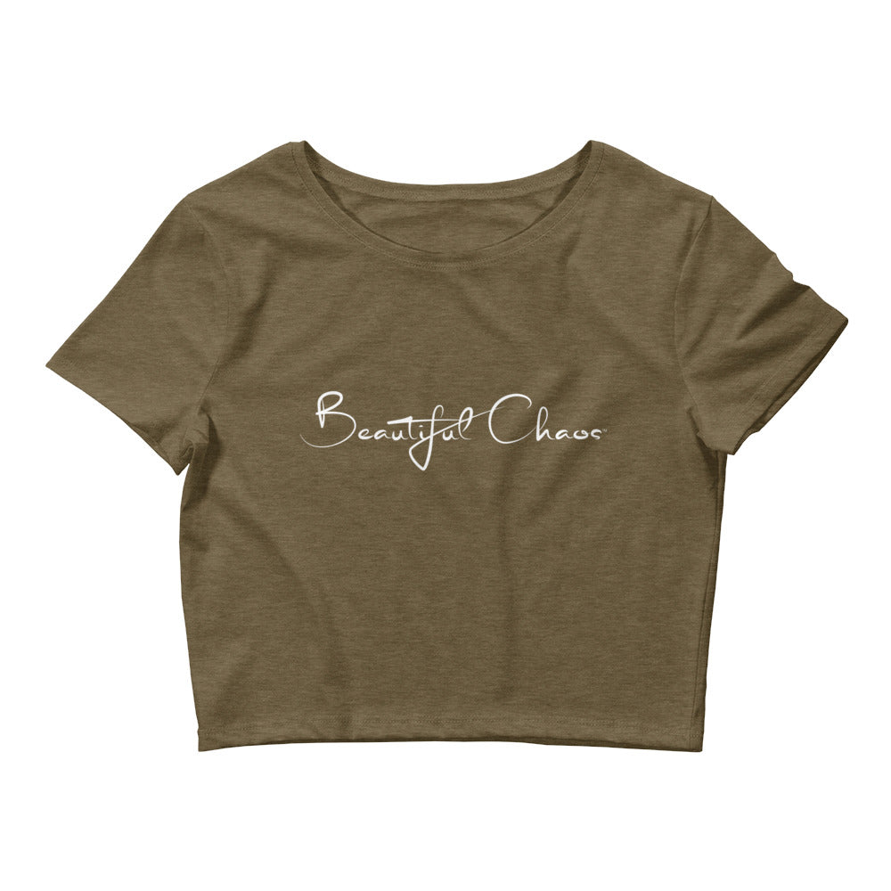 The Beautiful Chaos®  Just Go With The Flow Women’s Crop Tee - Beautiful Chaos™